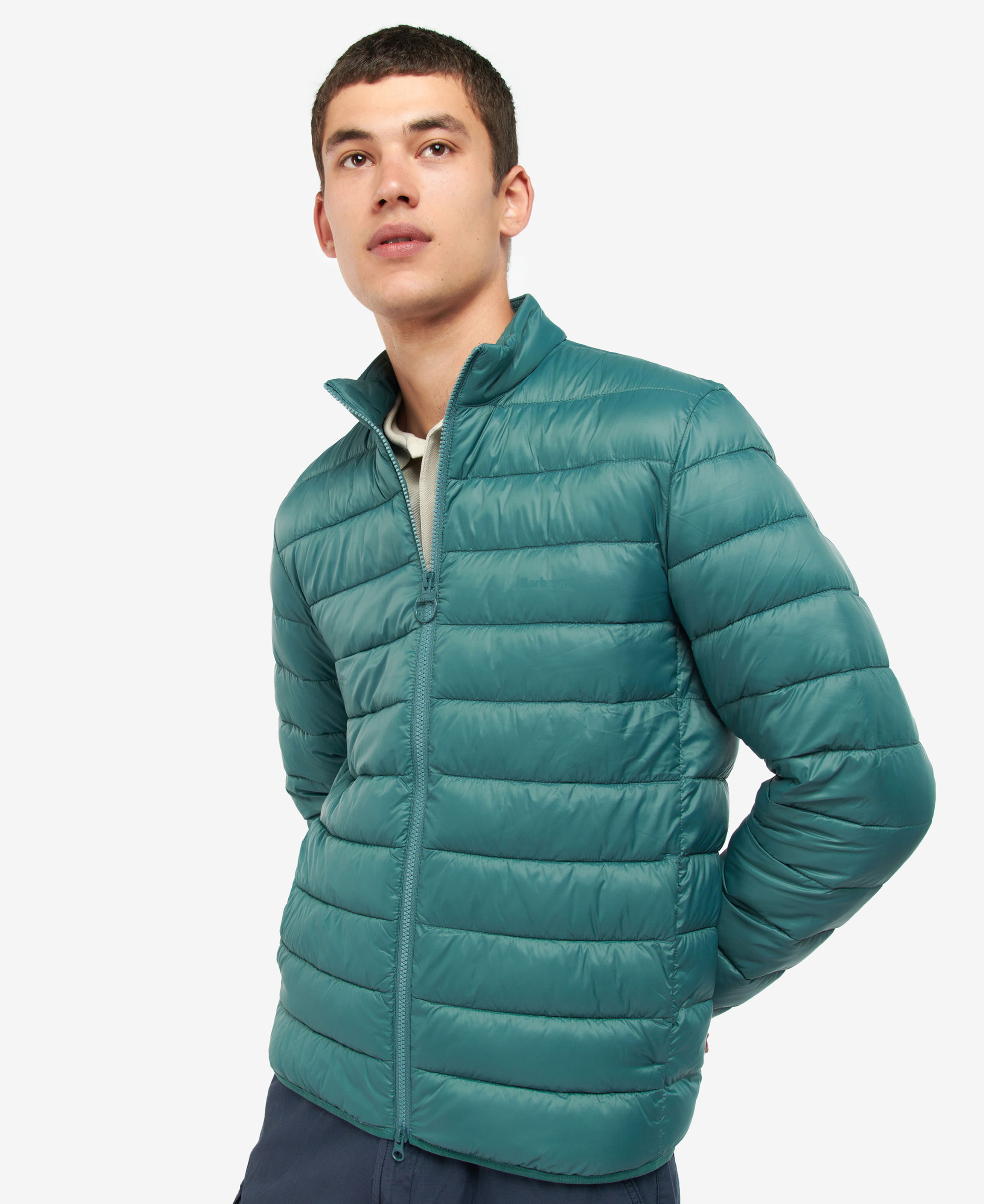 Barbour blue quilted hot sale jacket mens