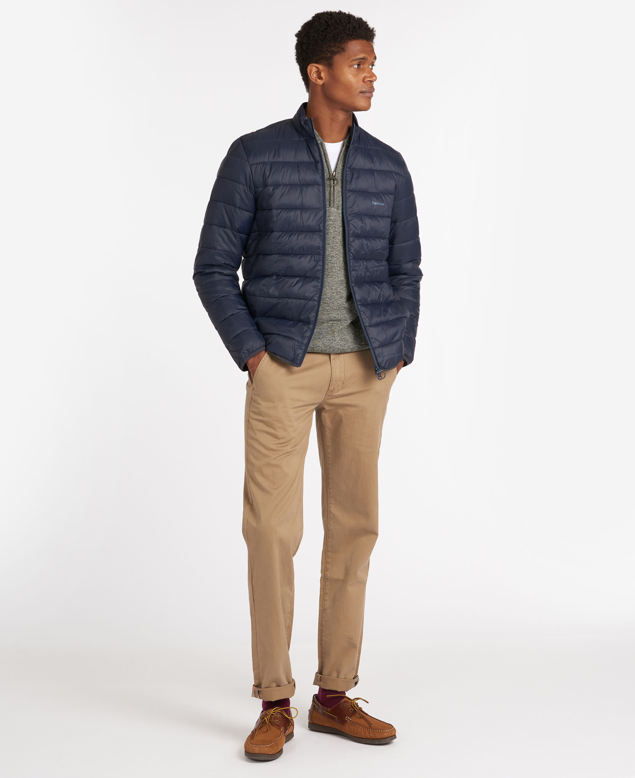 Barbour Penton Quilted Jacket: Navy