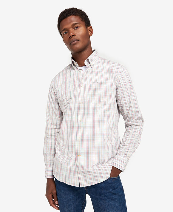 Barbour Alnwick Tailored Shirt: Red