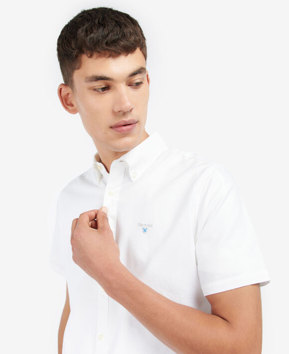 Barbour Oxtown S/S Tailored Shirt: White