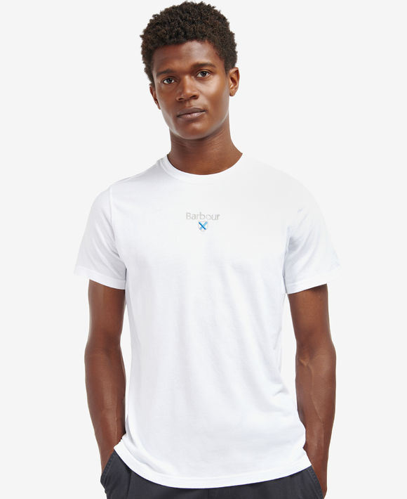 Barbour Stockton Logo T-Shirt: White