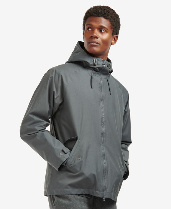 Barbour Holby Waterproof Jacket: Asphalt