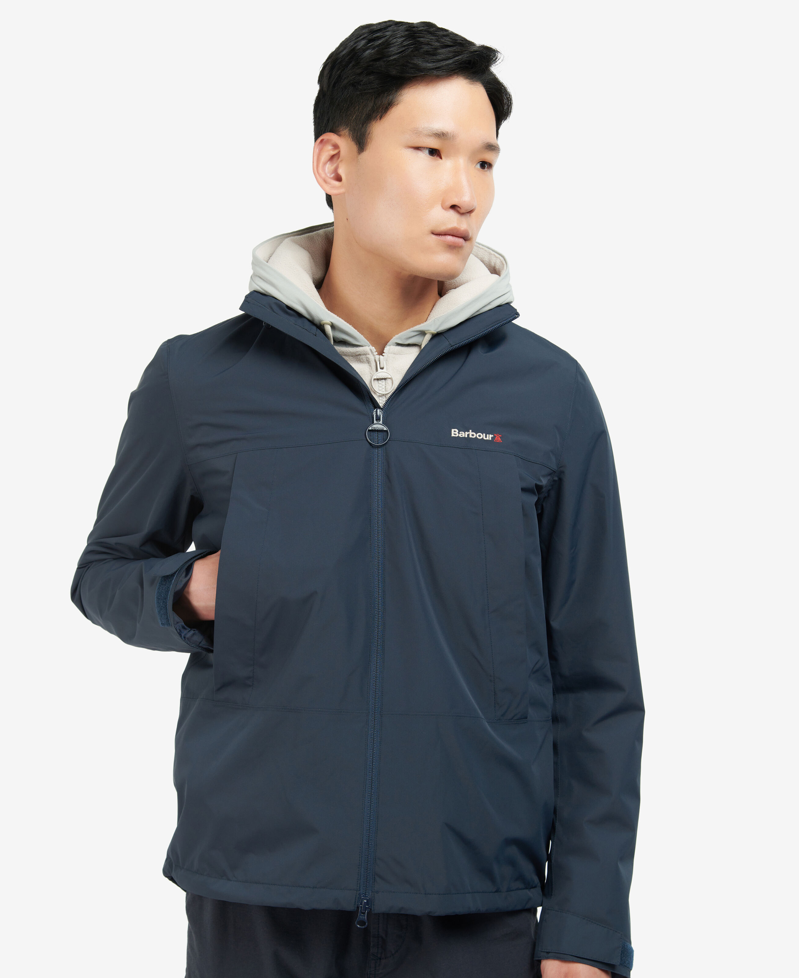 Barbour navy sale waterproof jacket