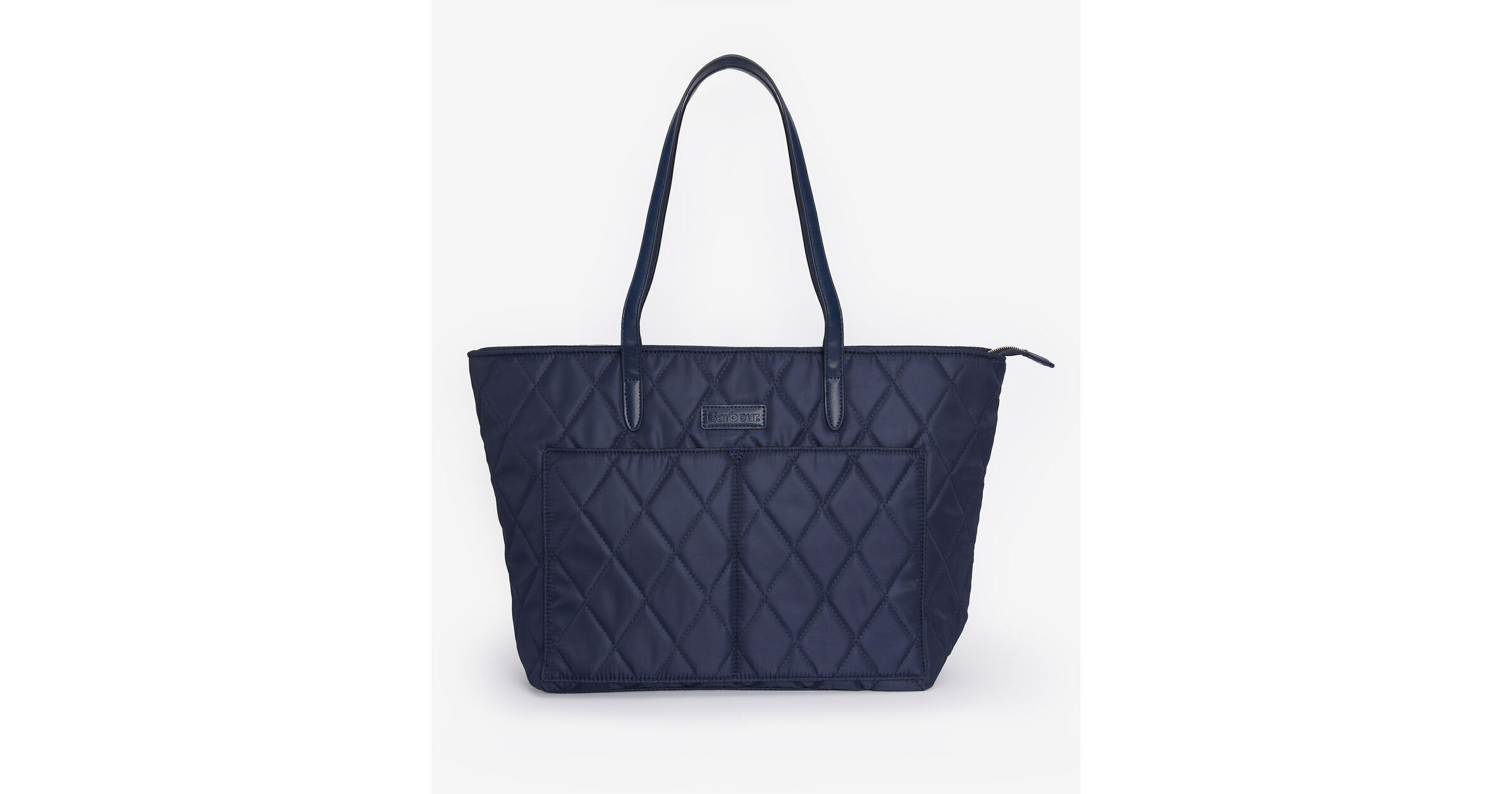 Barbour Quilted Tote Bag: Navy