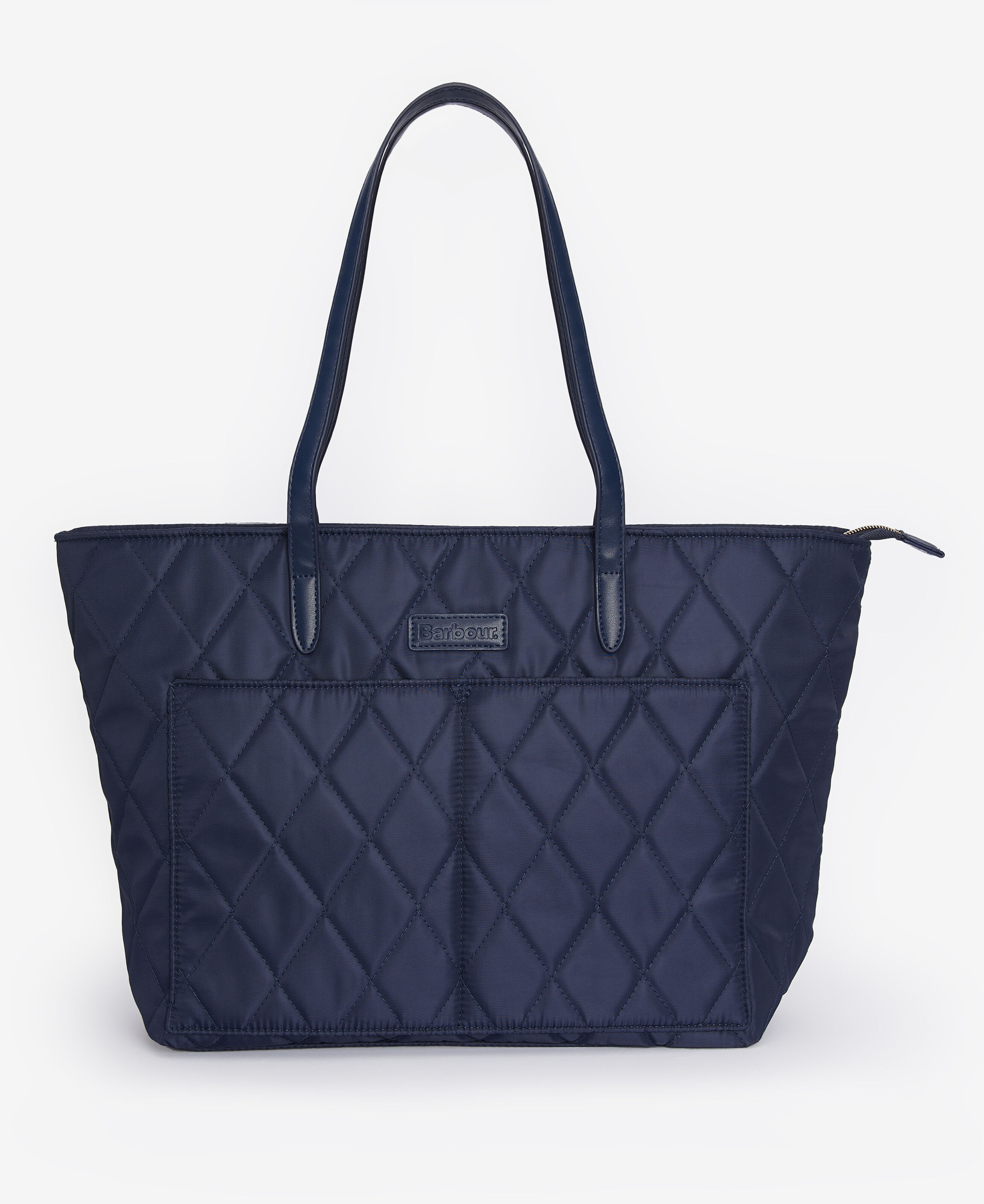 Barbour Quilted Tote Bag Navy