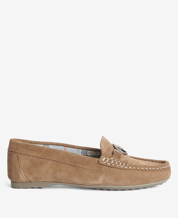 Barbour Anika Suede Driving Shoe: Nougat