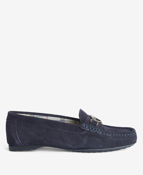 Barbour Anika Suede Driving Shoe: Navy