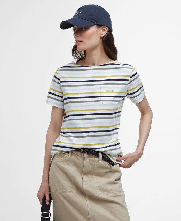 Barbour Bradle Top: Cloud Stripe