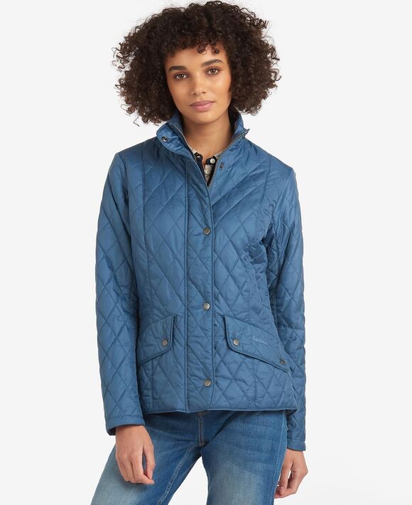 Barbour Flyweight Cavalry Quilted Jacket: Blue Stone