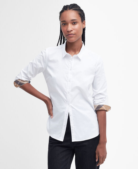 Barbour Derwent Shirt: White