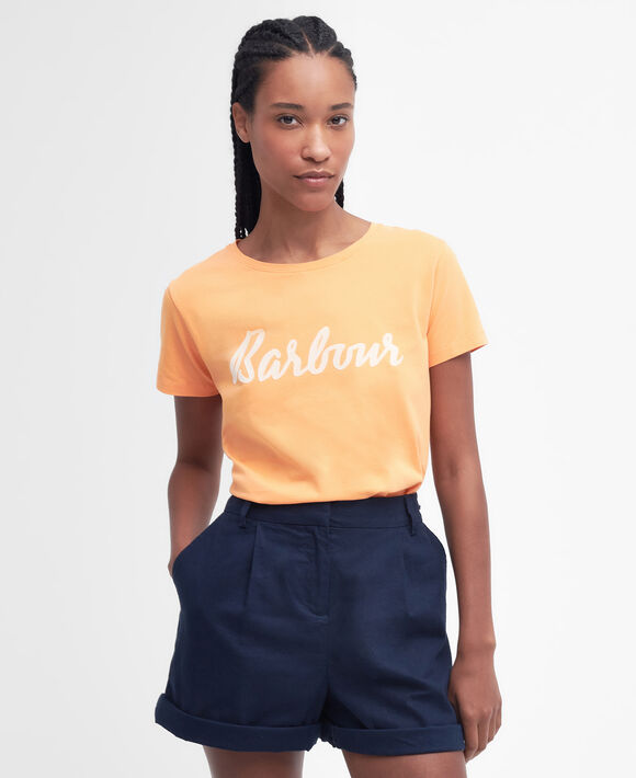 Barbour Otterburn Tee: Apricot