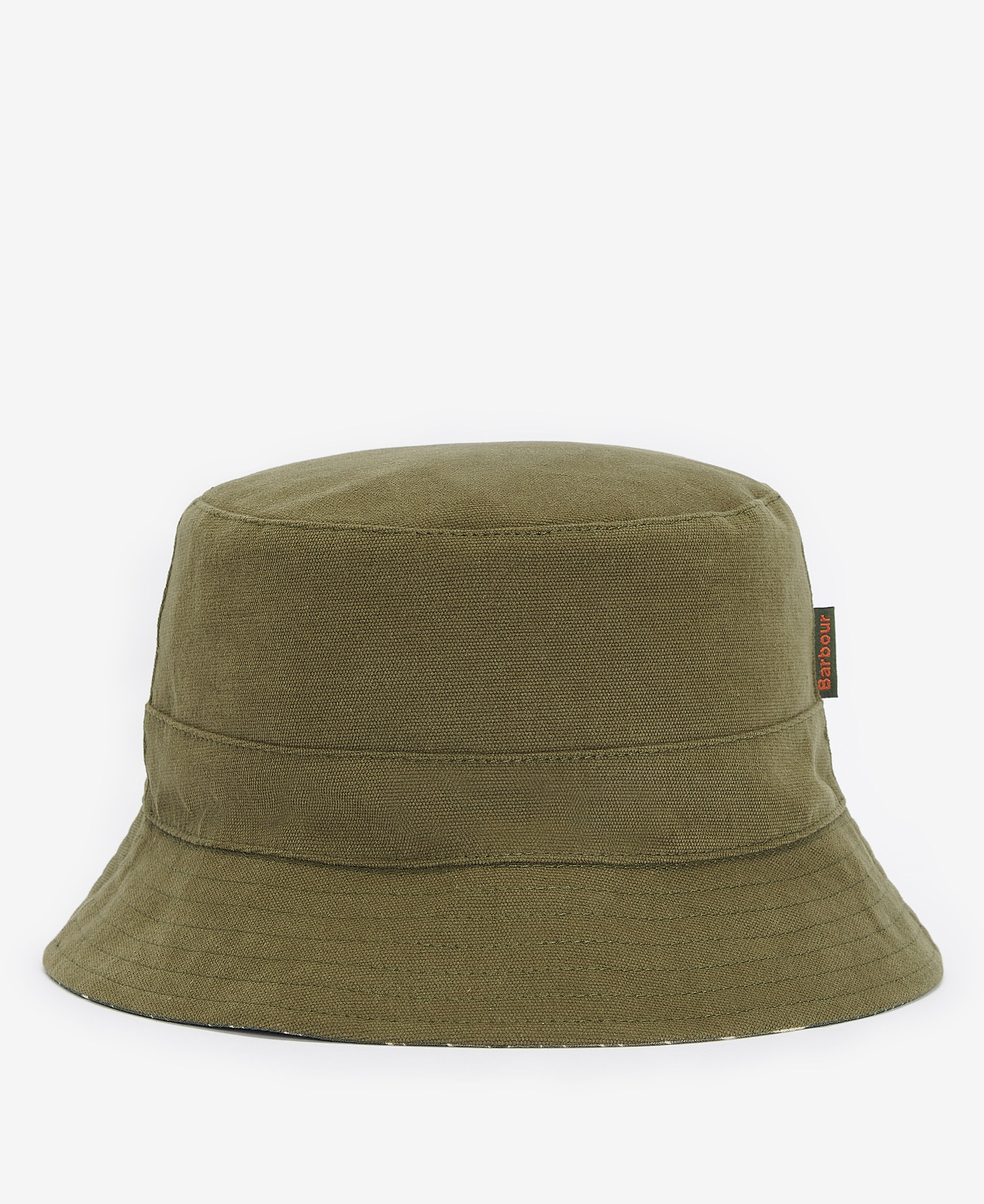 Barbour Cornwall Reversible Bucket Hat: Olive 