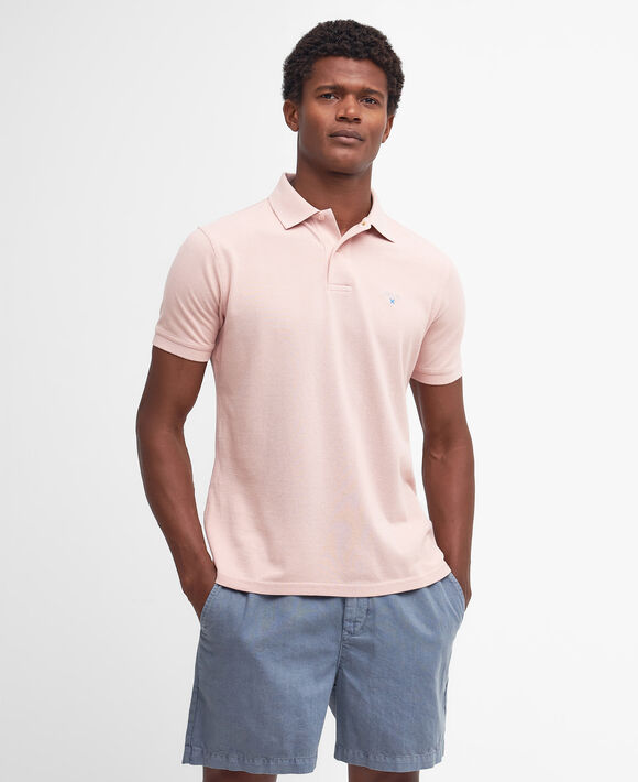 Barbour Sports Polo: Pink Mist