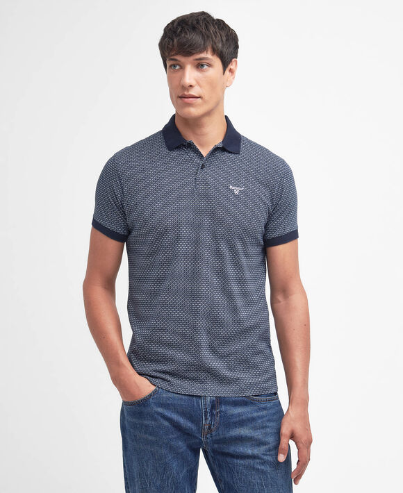 Barbour Shell Polo: Navy