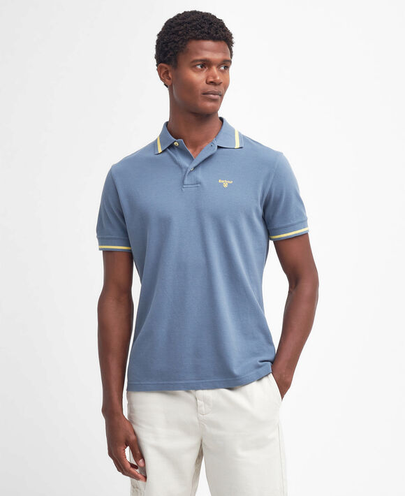 Barbour Newbridge Polo Shirt: Dark Chambray