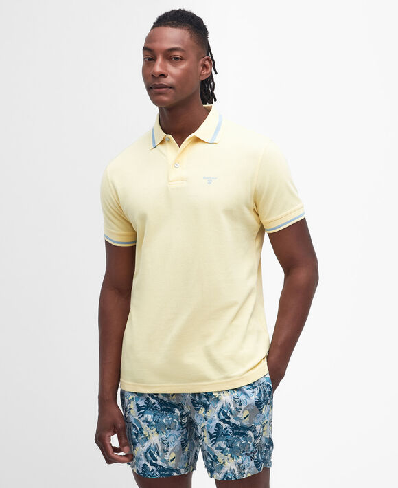 Barbour Newbridge Polo Shirt: Heritage Lemon