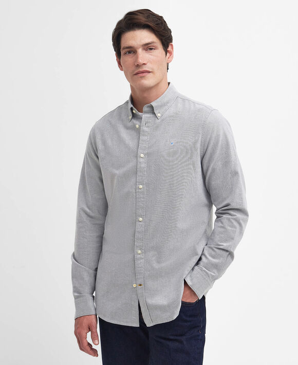 Barbour Oxtown Tailored Shirt: Pale Sage