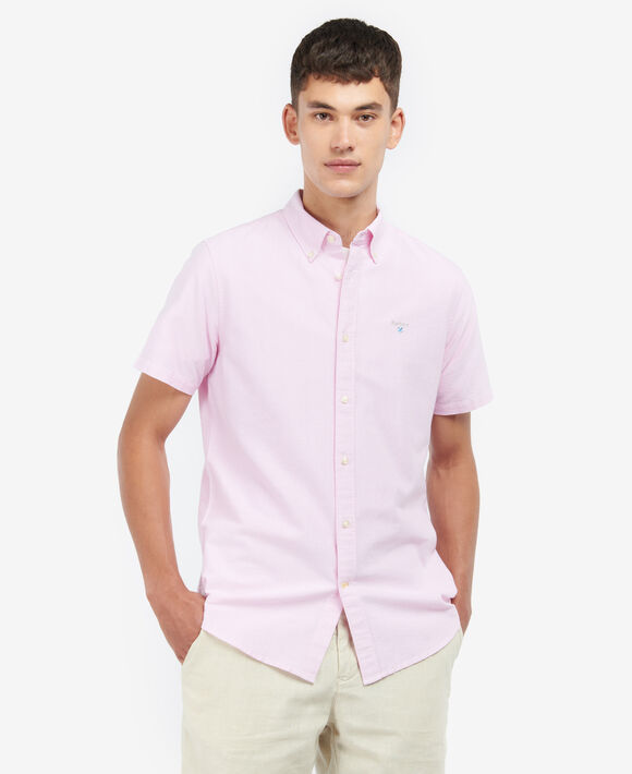 Barbour Oxtown Tailored S/S Shirt: Pink