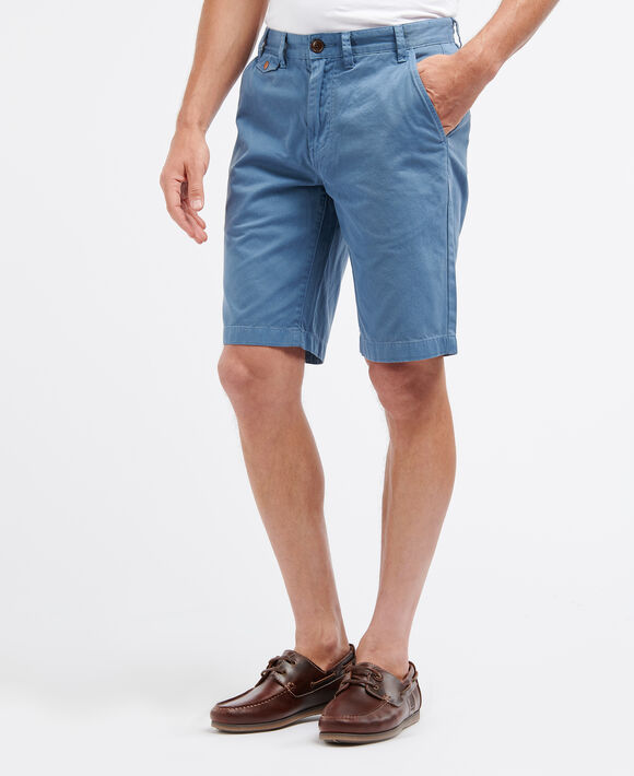 Barbour Neuston Twill Shorts: Force Blue