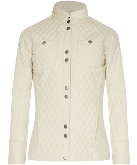 Barbour Reins Quilted Jacket-Pearl
