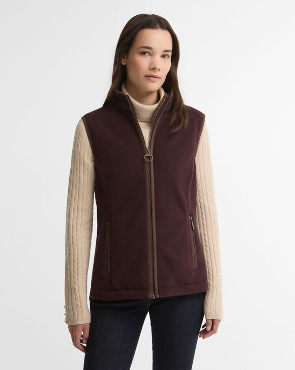 Barbour Country Colton Fleece Gilet: Fig