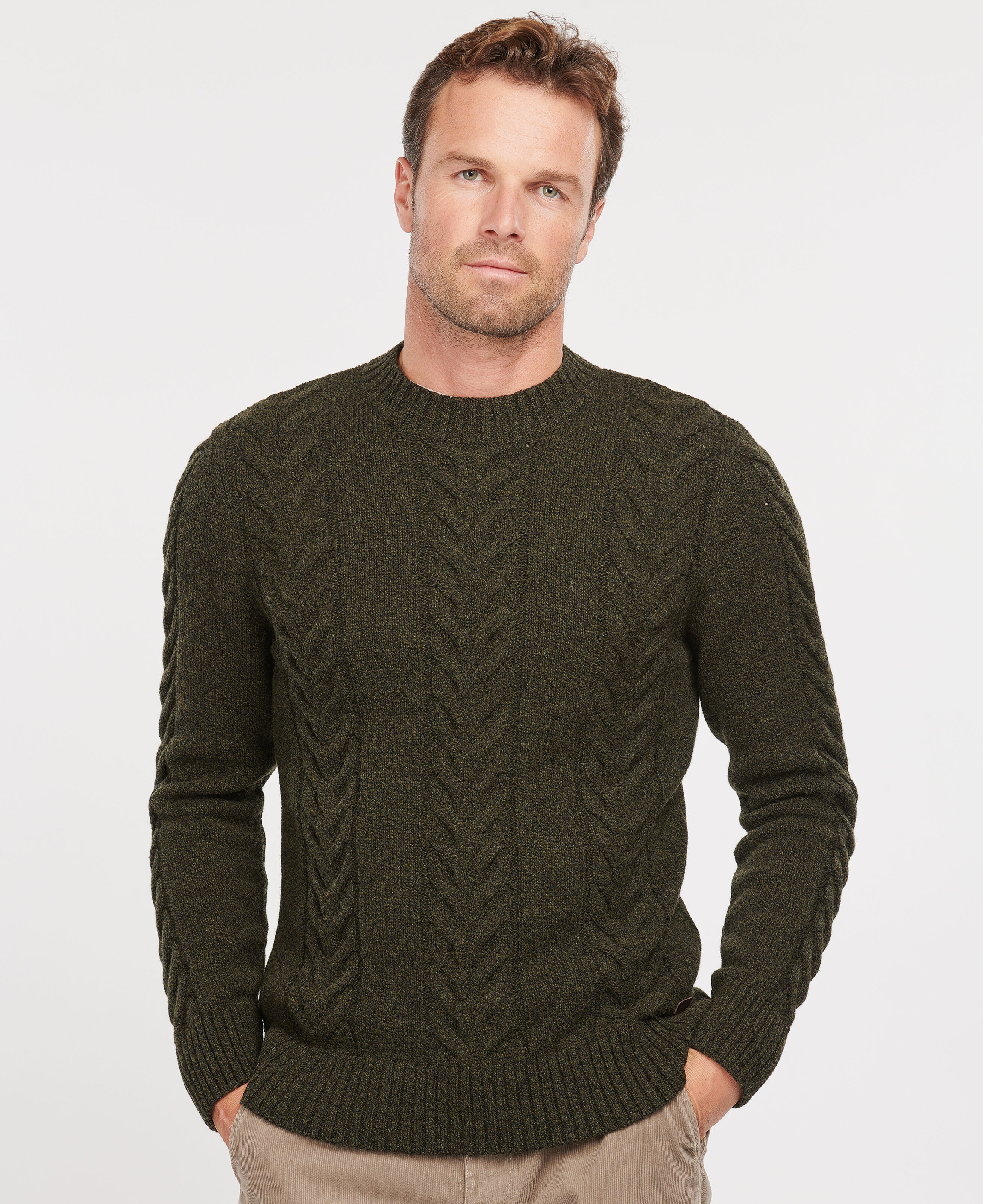 Barbour cable sale knit