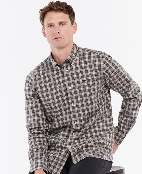 Barbour Lomond Tailored Shirt: Stone