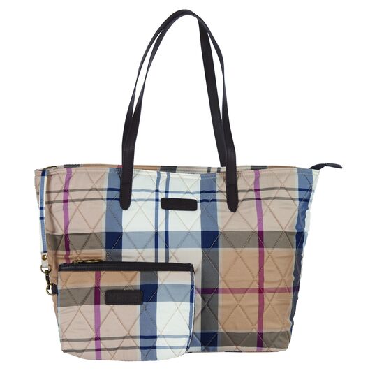 Barbour Wetherham Quilted Tartan Tote Bag for Her
