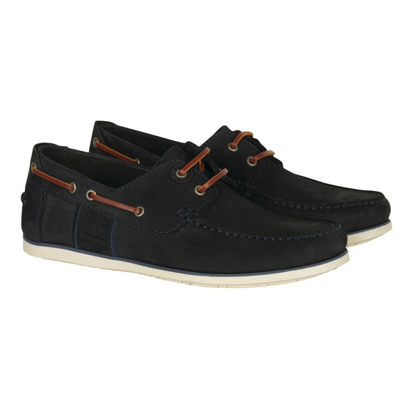 Barbour Capstan Boat Shoe: Navy