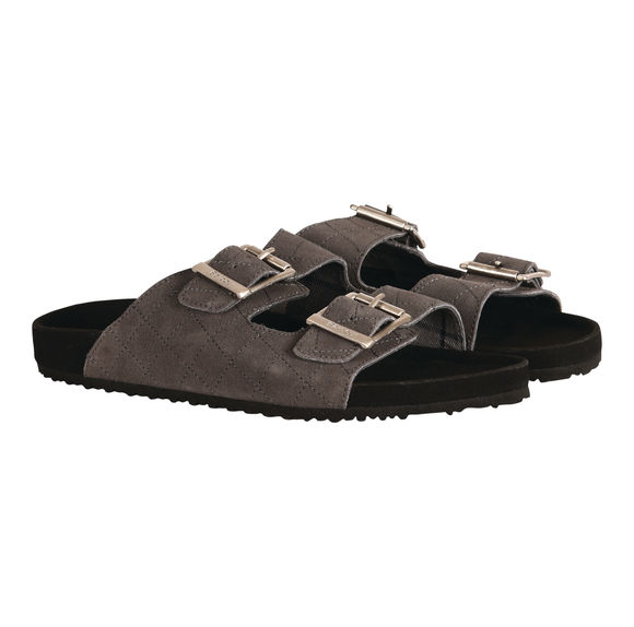 Barbour Eddie Sliders: Dark Grey