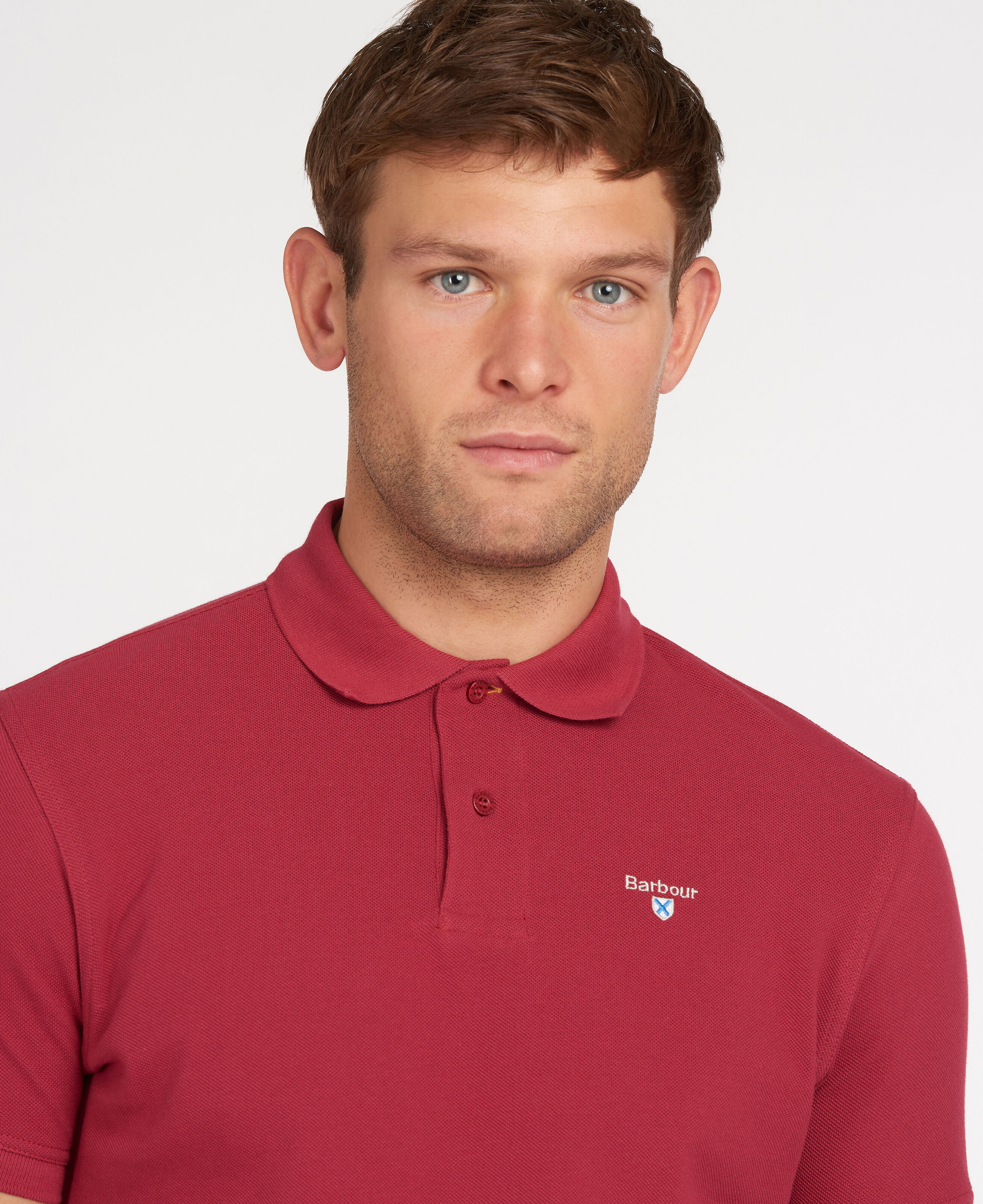 barbour long sleeve sports polo