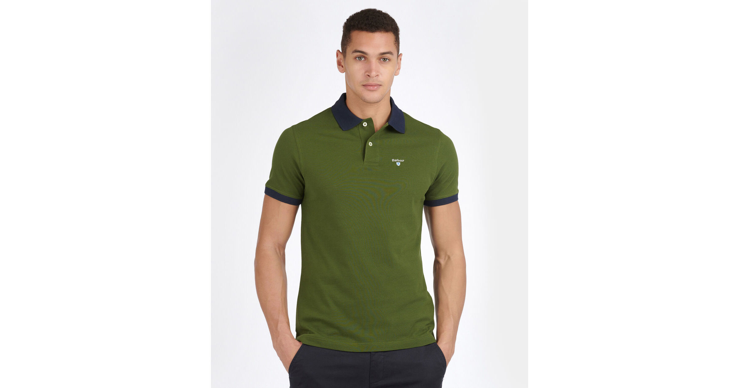 Barbour polo store shirt green