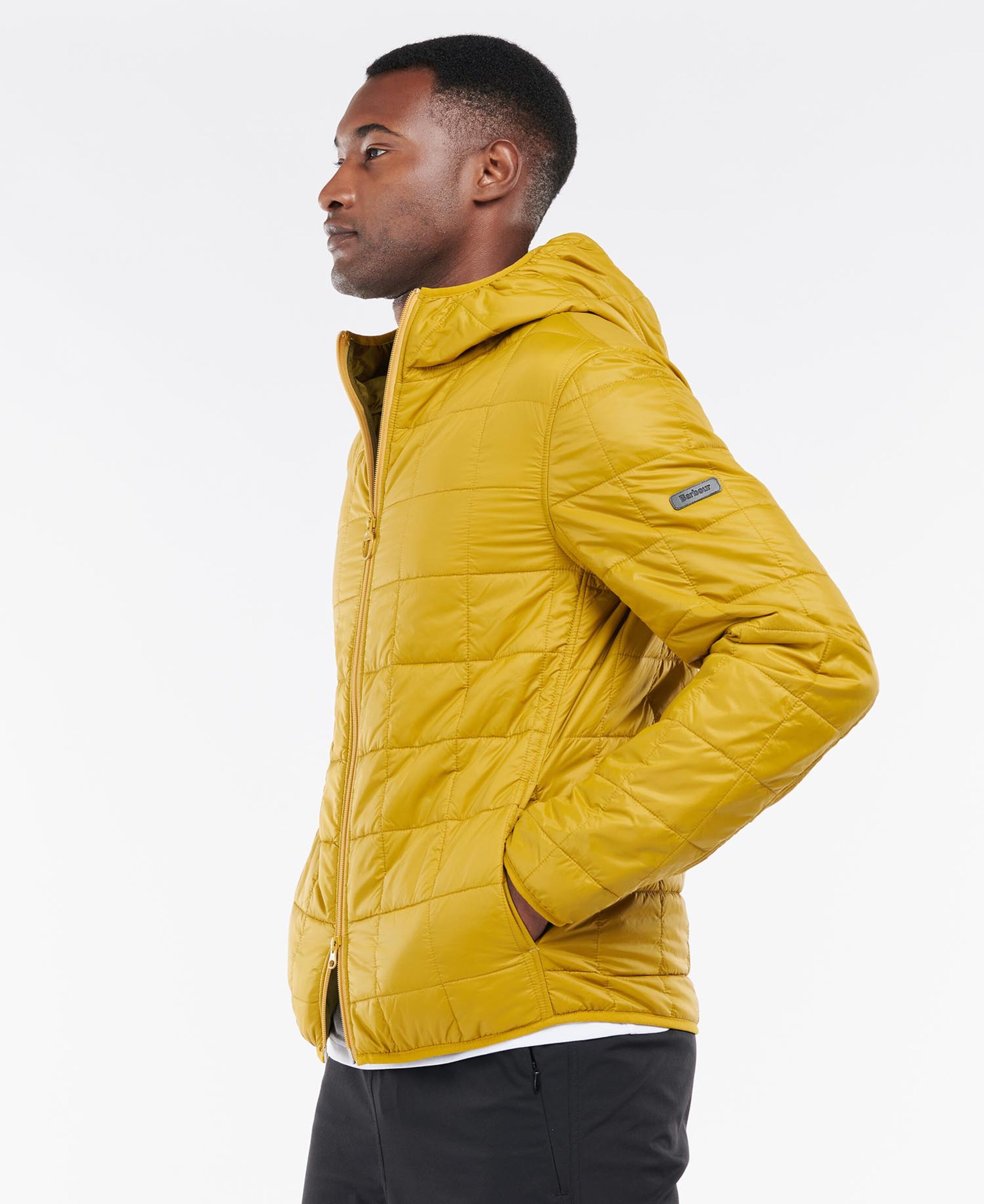 barbour green puffer coat