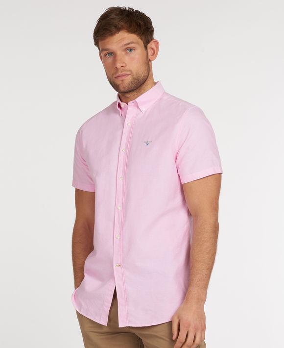 Barbour Oxford 3 Tailored Men's Shirt: Pink