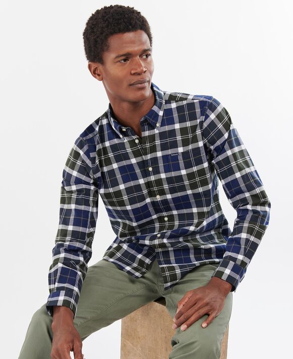 barbour black tartan shirt