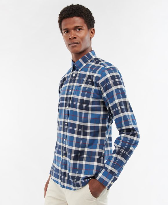 Barbour Lewis Tailored Shirt: Summer Navy