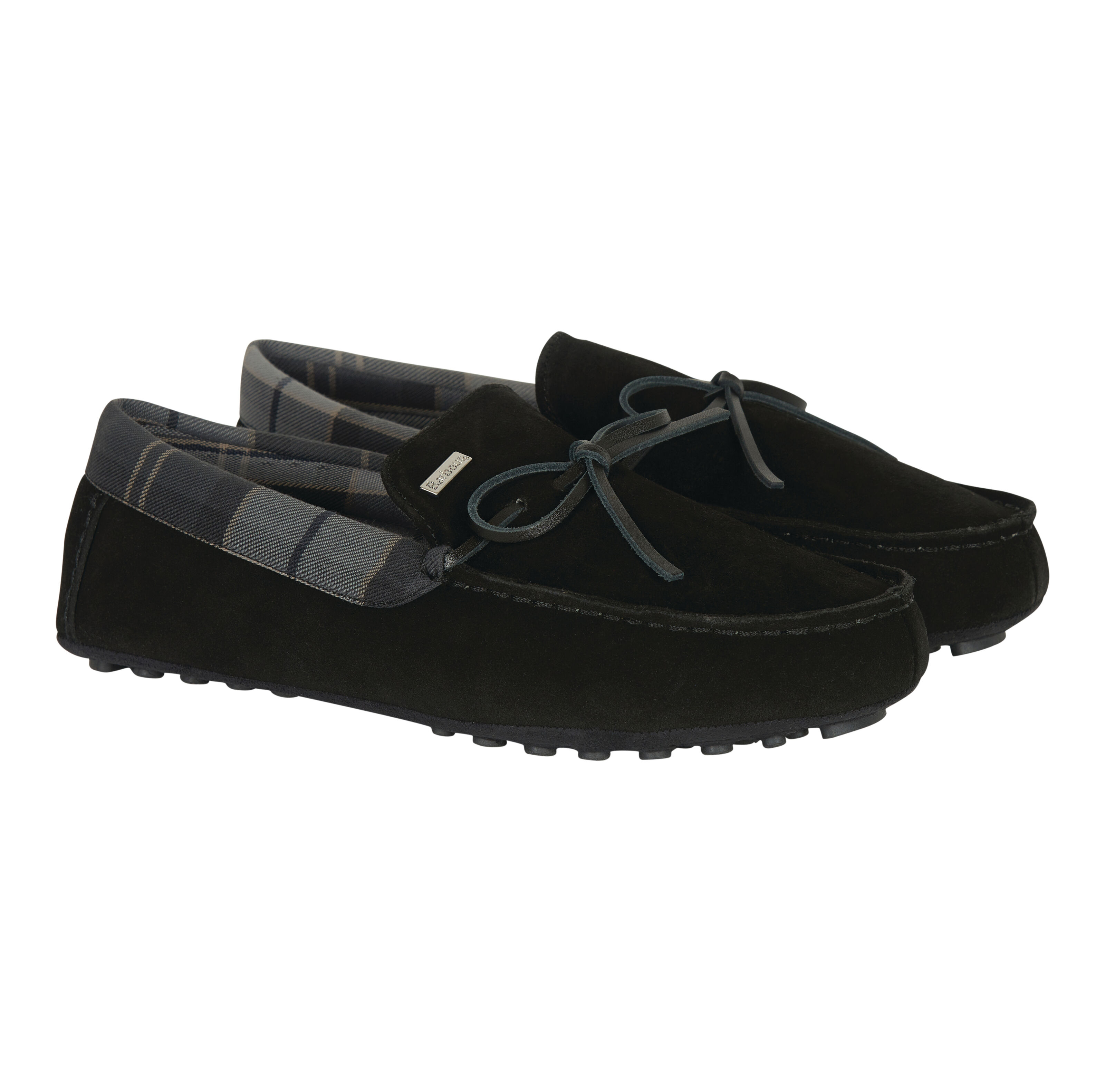 Barbour slippers cheap mens Black