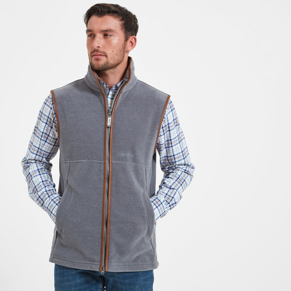 Schoffel Oakham Fleece Gilet: Pewter