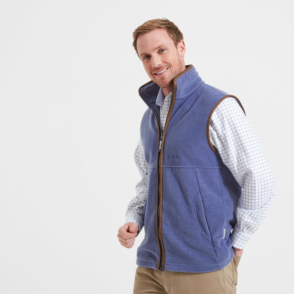 Schoffel Oakham Fleece Gilet : Stone Blue
