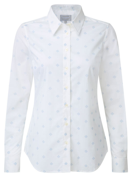 Schoffel Norfolk Shirt-Amalfi Bluebell