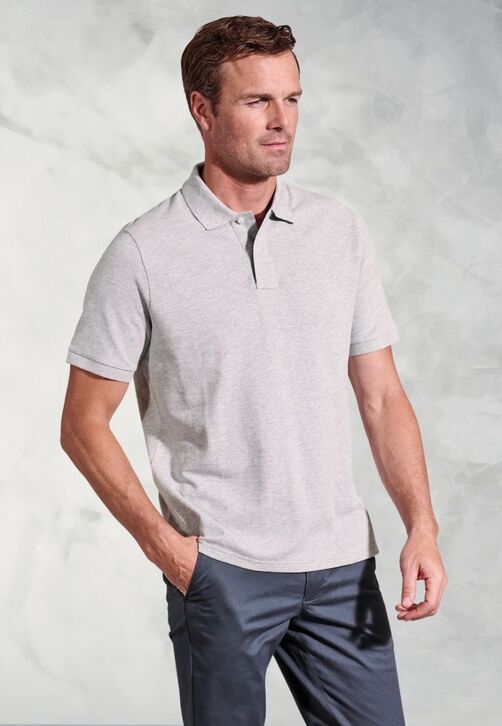 Brook Taverner Firth Polo Shirt: Silver
