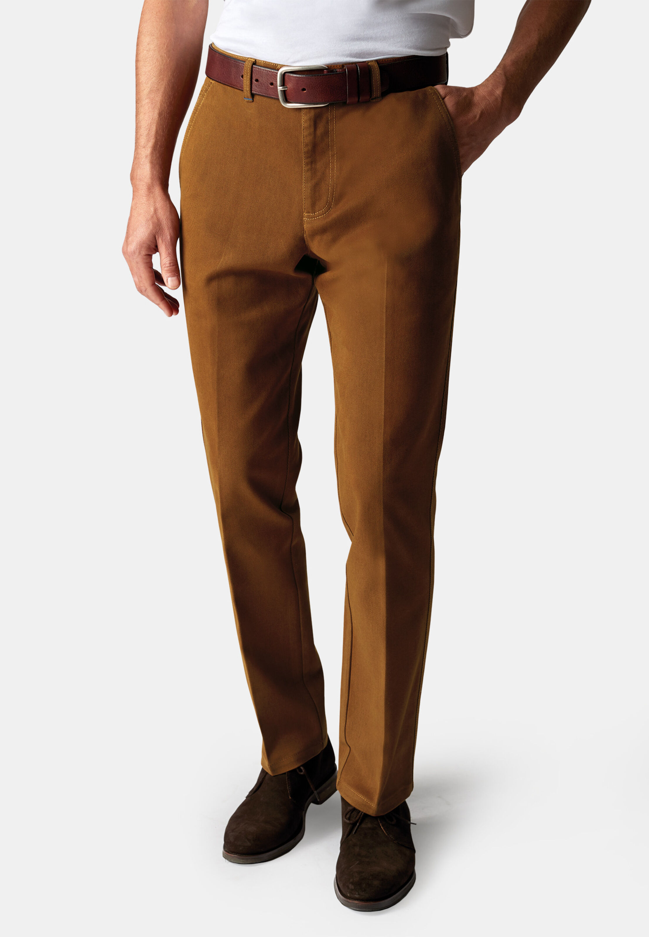 Brook Taverner Seychelles Tailored Cotton Twill Trouser