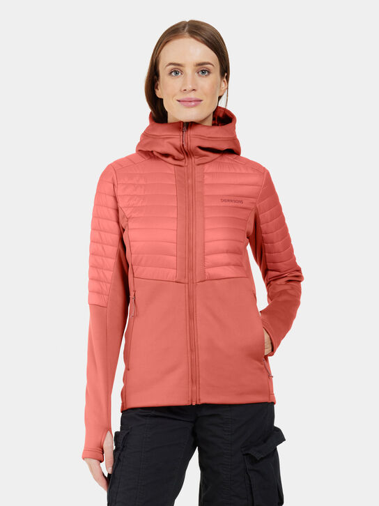 Didriksons Annema Womens Full Zip: Pink Blush