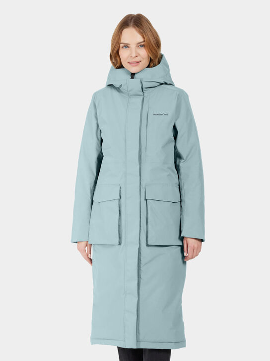 Didriksons Leya Women's Parka: Factory Blue
