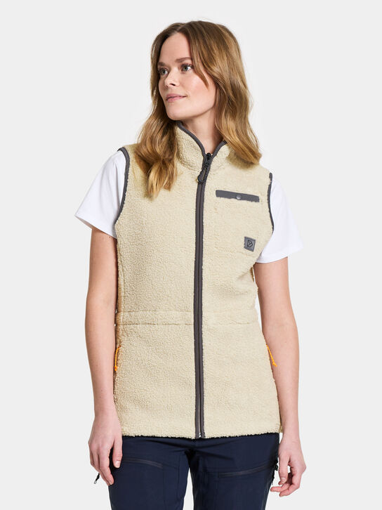 Didriksons Libra Women's Vest: Light Beige