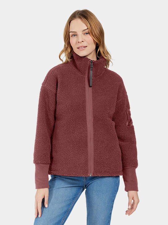 Didriksons Mella Womens Full Zip Fleece: Old Rust