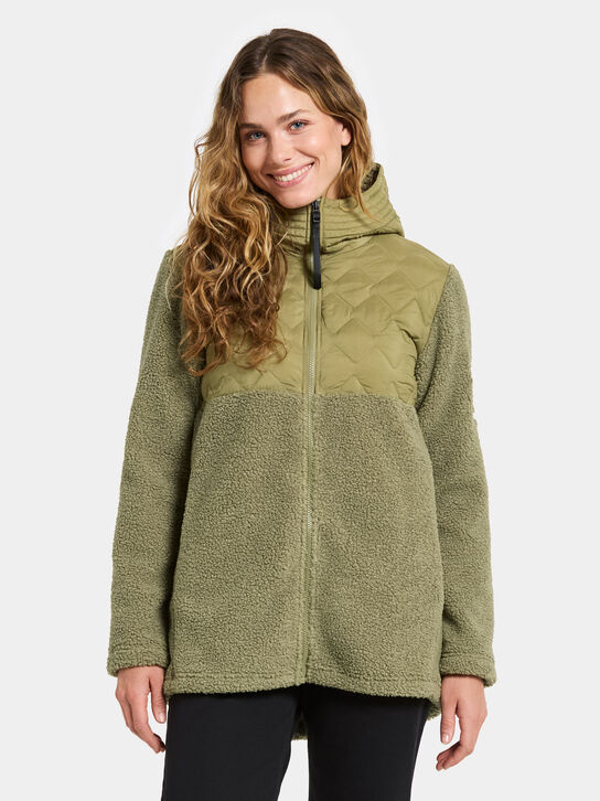 Didriksons Bibi Fullzip: Olive Green
