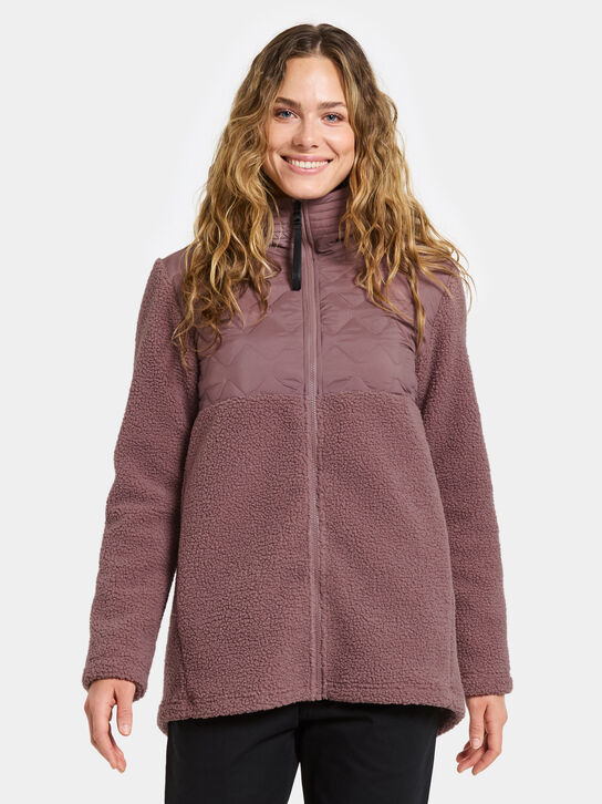Didrikosns Bibi Full Zip Fleece: Faded Wine