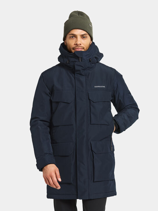 Didriksons Drew USX Parka: Dark Night Blue