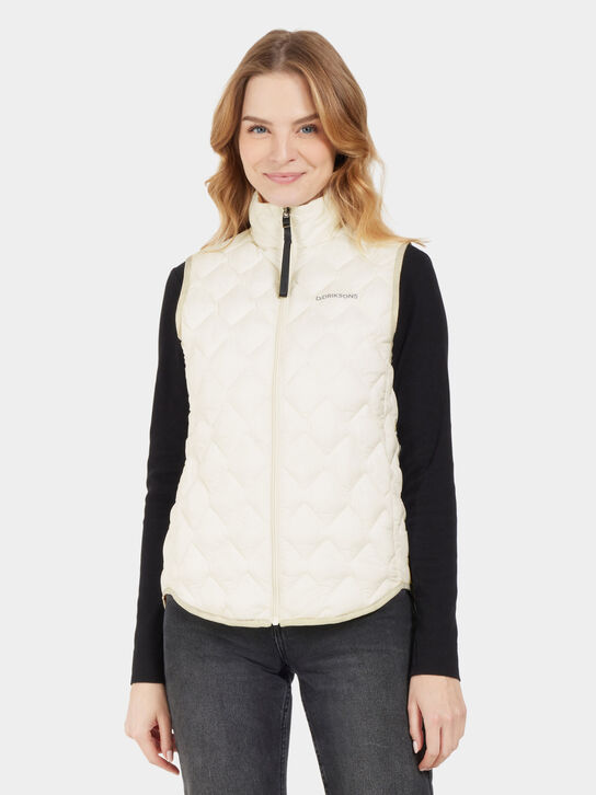 Didriksons Evy Gilet: White Foam